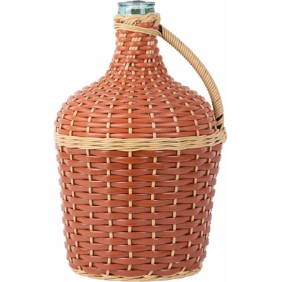 Demižón pletený 10lit,sklo/plast