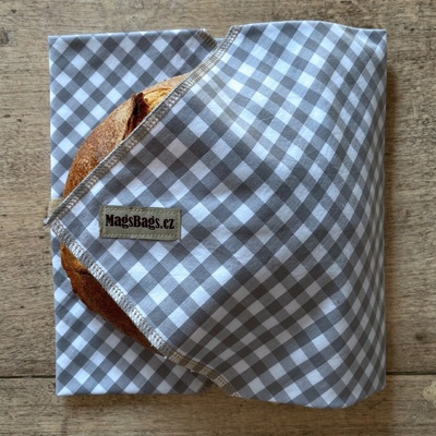 Chlebousek - šedobílý kostičkatý Magsbags.cz