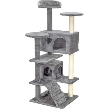 Funfit Център за забавление на котки и драскалка на 7 нива - сив (1608)