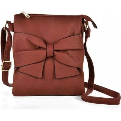 Kabelka Lajla crossbody hnědá hnedá