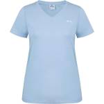Slazenger Дамска тениска Slazenger Ladies V Neck Tee Shirt - Light Blue