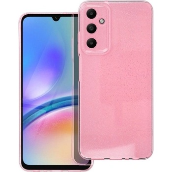 Samsung Силиконов калъф кейс CLEAR Case 2mm Blink за Samsung A05s, розов с брокат