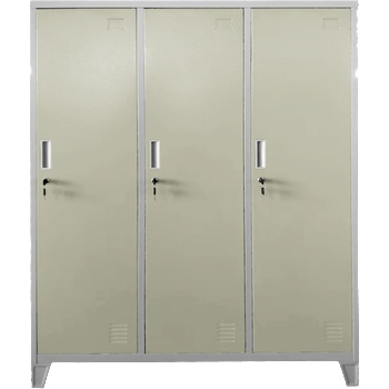 Carmen Метален шкаф Carmen CR-1604-3 JZ - сив / бежов