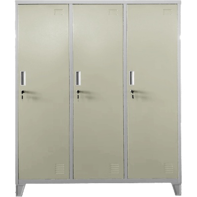 Carmen Метален шкаф Carmen CR-1604-3 JZ - сив / бежов