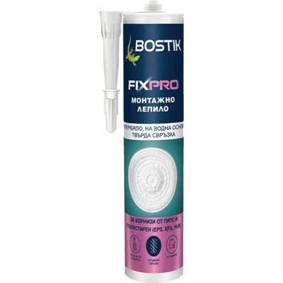 Bostik ЛЕПИЛО МОНТАЖНО bostik fixpro ЗА eps, xps, pur 300мл (4860103)