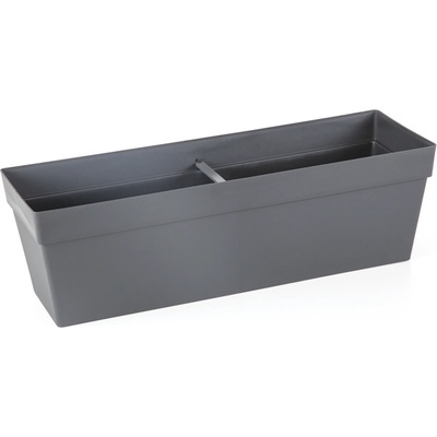 Serinova SERINOVA-Саксия за балкон "Yali" 51.5x17xh15.8cm 10.8L АНТРАЦИТ (YB02) (0150338)