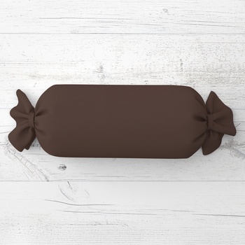 Biante Vankúš valec bonbon Rongo RG-051 Hnedý 15x80