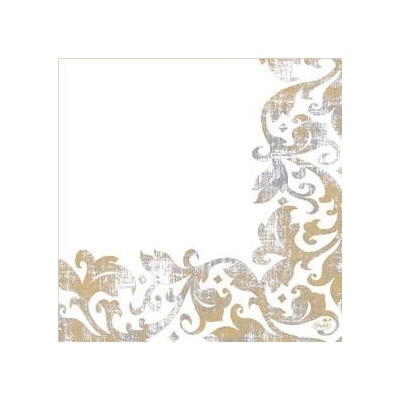 Dunisoft Ubrousek Festiva white 40x40cm