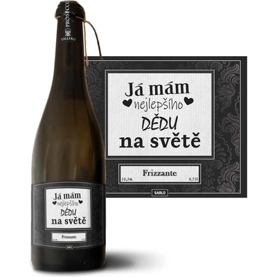 Sablio Já mám nejlepšího dědu na celém světě Prosecco biele suché šumivé víno 10,5 % 0,75 l (holá fľaša)
