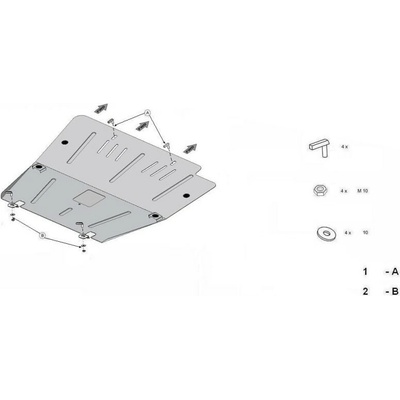Kryt pod motor OPEL VECTRA A Saloon (86_, 87_) - Plech - 8595698040541