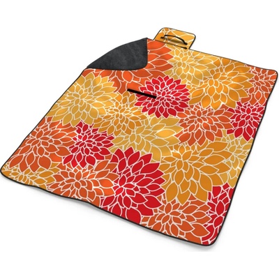 Sablio Plážová deka Barevné květiny 200x140 cm