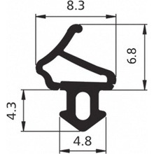 DAB Trade Těsnění DA-1172 Aluplast (EPDM)