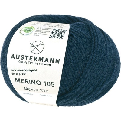 Pletací příze Austermann Merino 105 EXP Barva: 304 MARINE