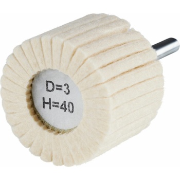 Rhodius 305382 | Leštiaci filcový vejár 40x30x6 mm, tvrdosť D3/H40, FLP