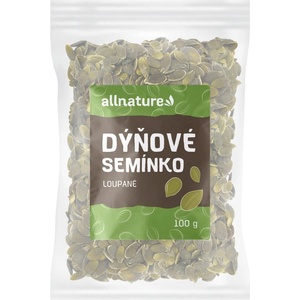 AllNature Тиквени семки Allnature, белени, 100 г