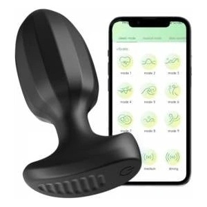 Power Escorts - BR192 - Remote Vibrating Plug - App Controlled - Silicone