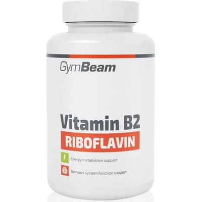 GymBeam Vitamin B2 kapsle pro podporu činnosti nervové soustavy 78 g