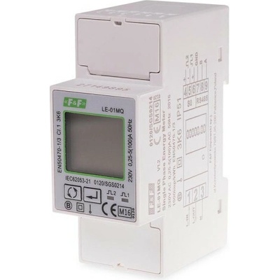 LE-01MQ MID - 1-fázový 4-kvadrantový digitální elektroměr, MID, Modbus, 230V, 100A