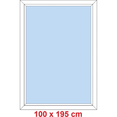 Soft Plastové okno 100x195 cm FIX neotevíravé