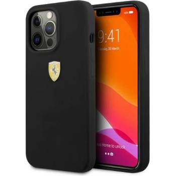 Ferrari Кейс Ferrari FESSIHMP13LBK за iPhone 13 Pro / 13 6.1"", черен / черен, твърд, Silicone MagSafe (KXG0056509)