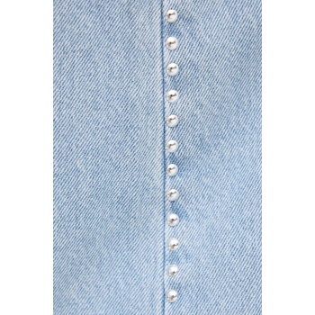 Pepe Jeans Памучна дънкова пола Pepe Jeans MAXI SKIRT HW STUD в синьо дълга със стандартна кройка PL901211R (PL901211R)