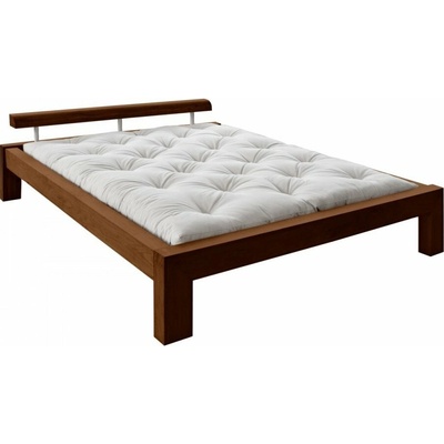 futons.cz Wood 02 natural alder bed olše / Tmavě hnědá
