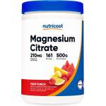 Nutricost Магнезий (цитрат) 210 mg х 500 g прах, с вкус на плодов пунш | Nutricost (72861 (372201) NC)