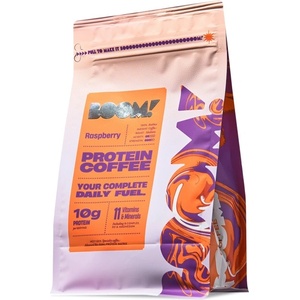 BOOM! Protein Coffee | 100% Arabica with Herbs, Vitamins & Minerals [330 грама] Малина