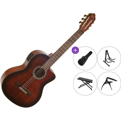 Valencia VC564CE Premium SET 4/4 Brown Sunburst Класическа китара с предусилвател