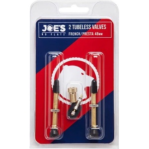 JOE'S 2 tubeless french/presta valves 48 mm
