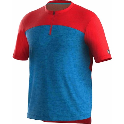 Bicycle Line Блуза с къс ръкав Bicycle Line Men's Sentiero MTB UPF Protection Short Sleeve Cycling Jersey - Avio Blue