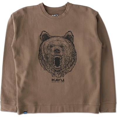 KAVU Мъжки пуловер Kavu Kavu Core Crew Jumper - Brown Bear (017-4083-0112)