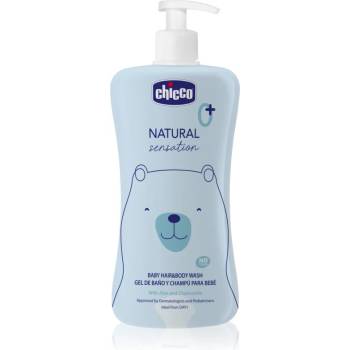 Chicco Natural Sensation Baby шампоан и душ гел за деца от раждането им 0+ 500ml