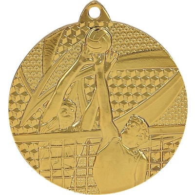 Designová kovová medaile Volejbal Bronz 5 cm