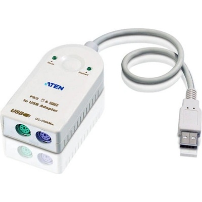 ATEN UC100KMA кабел PS/2 0, 3 м 2x 6-p Mini-DIN USB A Бяла (UC100KMA-AT)