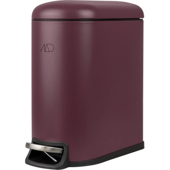 Mette Ditmer Тъмнолилаво метално кошче за боклук с педал 5 l Mini Walther - Mette Ditmer Denmark (WAMBIN58)