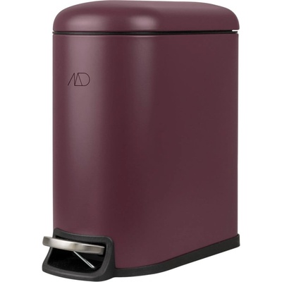 Mette Ditmer Тъмнолилаво метално кошче за боклук с педал 5 l Mini Walther - Mette Ditmer Denmark (WAMBIN58)