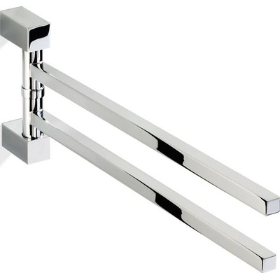 DECOR WALTHER Закачалка на релса за кърпи Corner вертикални двойна хром (0560700)