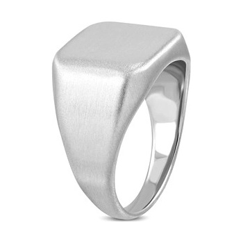 Šperky4U Pečetní ocelový prsten matný OPR1750