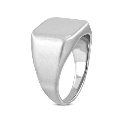 Šperky4U Pečetní ocelový prsten matný OPR1750