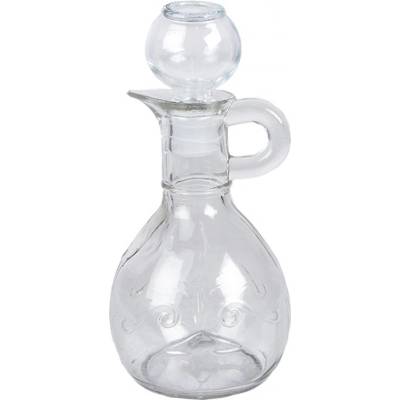 Clayre & Eef Dekorační skleněná lahvička karafa se zátkou a ouškem - 175 ml