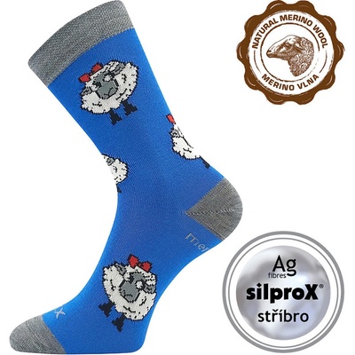 Voxx Vlněnka Detské slabé merino ponožky ovečky
