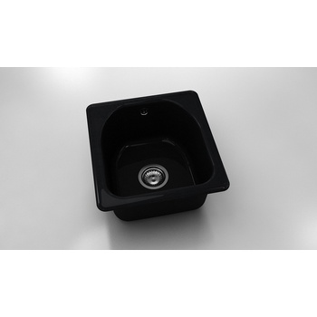 Image 1 of FAT Мивка Classic 217, Polymer marble, 12 Черен гранит, с включен сифон