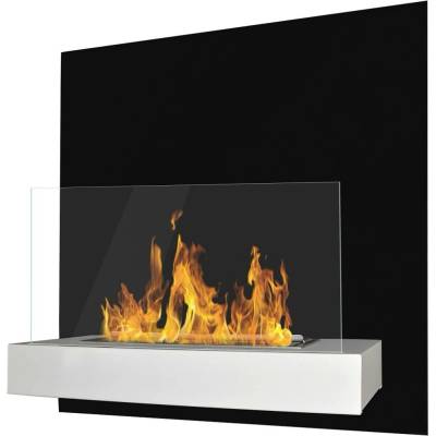 Biokominki GMT Závěsný biokrb 45 x 47 x 16,5 cm bílý černý