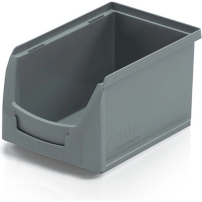 5 ks - Plastový zásobník 230x150x125 - sivá