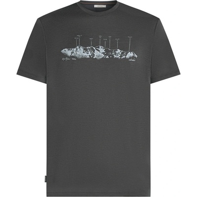 Icebreaker Men Merino 150 Tech Lite SS Tee The Peaks Размер: L / Цвят: тъмно сив