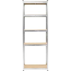 RFG Стелаж RFG, метален, с 5 рафта, 800 х 400 х 2200 mm, MDF, до 200 kg (4035120114)