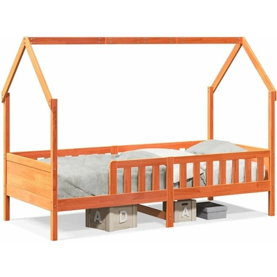 vidaXL 850706 Dětská domečková postel Hnědá