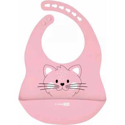 Freeon Силиконов лигавник Freeon - Коте, розов (85352)