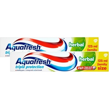 Aquafresh Herbal zubná pasta 2 x 125 ml